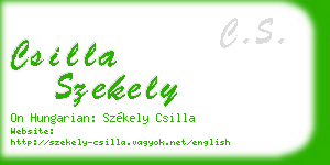 csilla szekely business card
